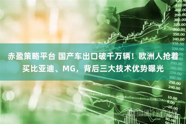 赤盈策略平台 国产车出口破千万辆！欧洲人抢着买比亚迪、MG，背后三大技术优势曝光